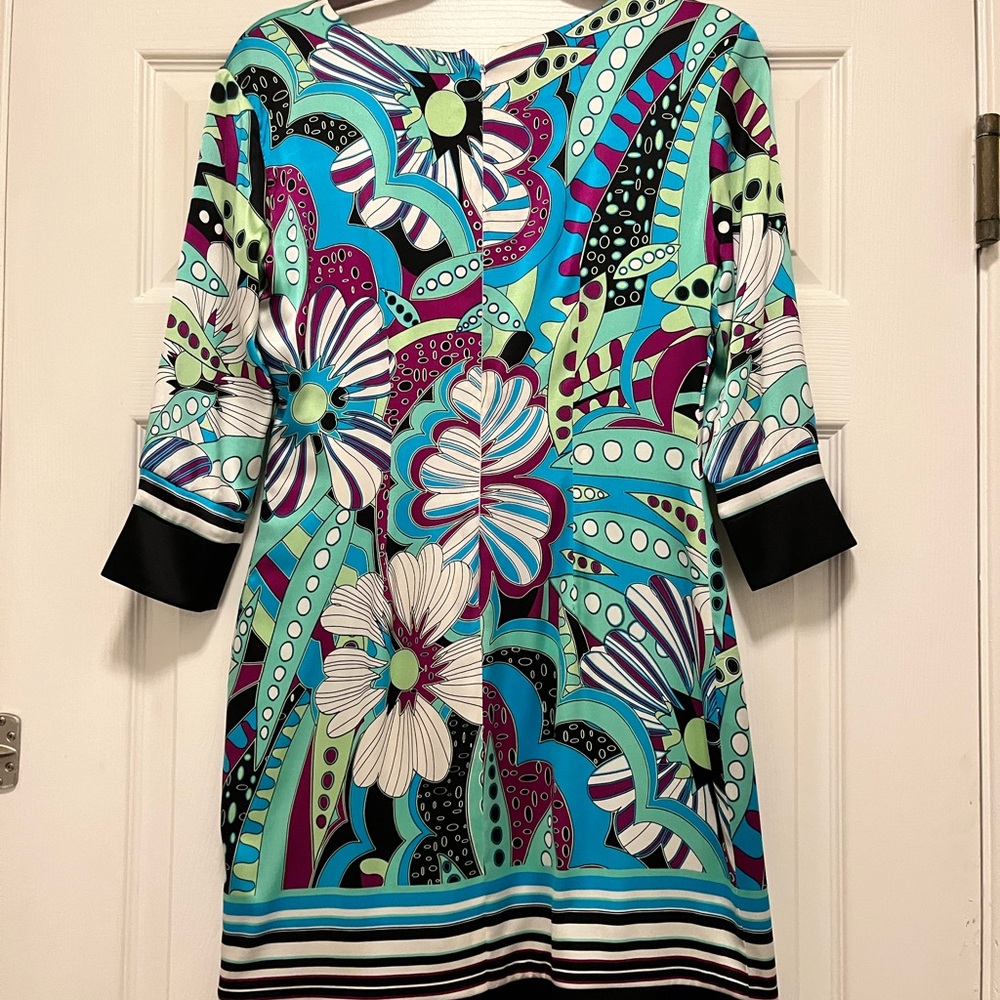Cache Silk Dress 💜💙💚 - Picture 2 of 11